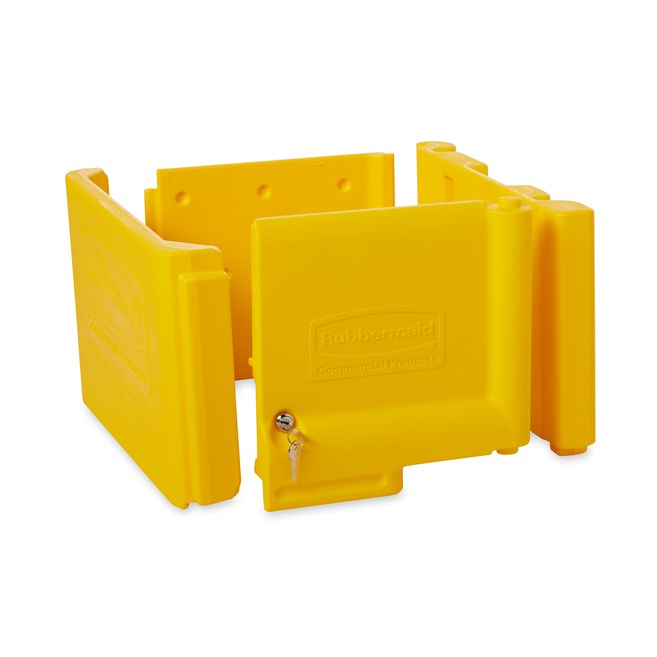 PUERTAS DE GABINETE CON CERRADURAS AMARILLO