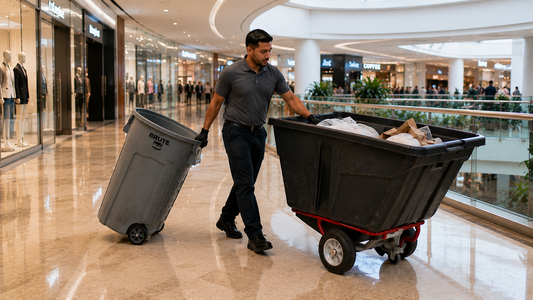 Cómo preparar la operación de limpieza de un centro comercial para temporada alta