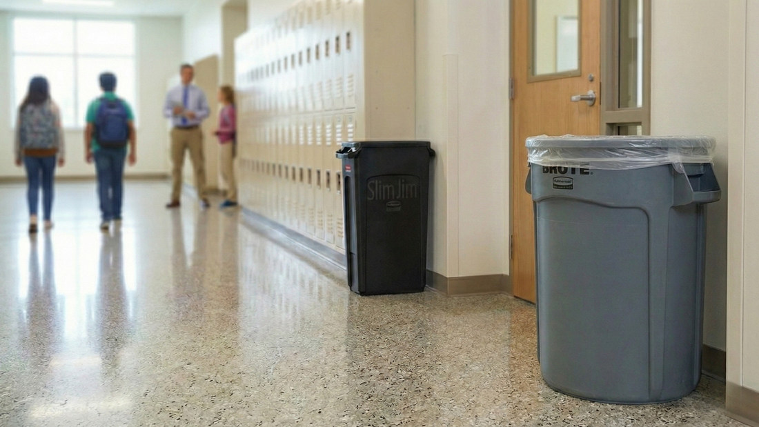 Contenedores de basura inteligentes para escuelas: limpieza visible y duradera