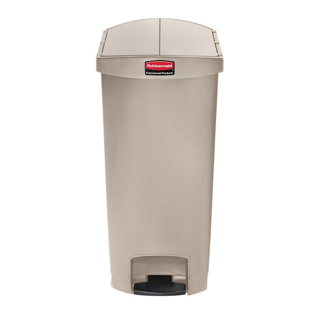 CONTENEDOR DE PEDAL STREAMLINE STEP ON RESINA END STEP BEIGE 13 GAL