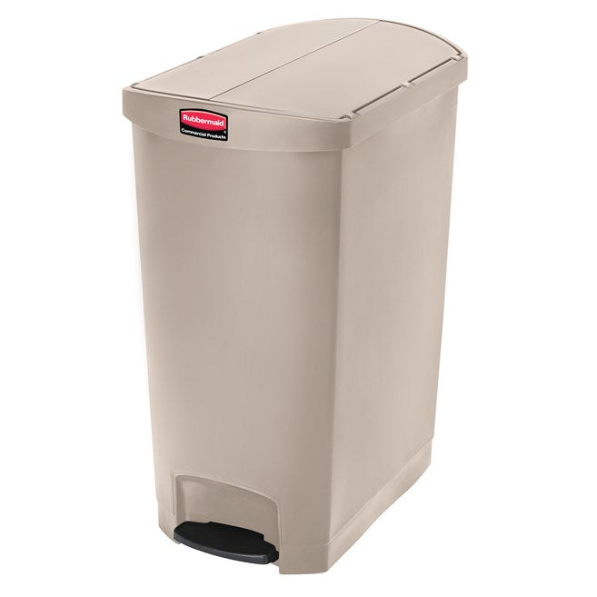 CONTENEDOR DE PEDAL STREAMLINE STEP ON RESINA END STEP BEIGE 13 GAL