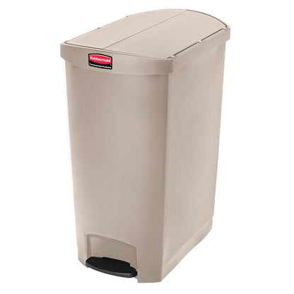 CONTENEDOR DE PEDAL STREAMLINE STEP ON RESINA END STEP BEIGE 13 GAL