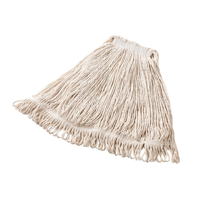 MOP HÚMEDO GRANDE DE ALGODÓN SUPER STITCH BLANCO, DIADEMA 1"