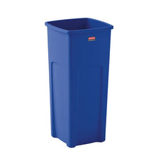 CONTENEDOR CUADRADO UNTOUCHABLE REVESTIMIENTO, AZUL, 23 GAL