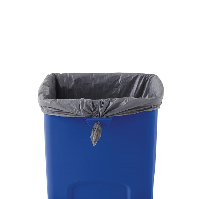CONTENEDOR CUADRADO UNTOUCHABLE REVESTIMIENTO, AZUL, 23 GAL