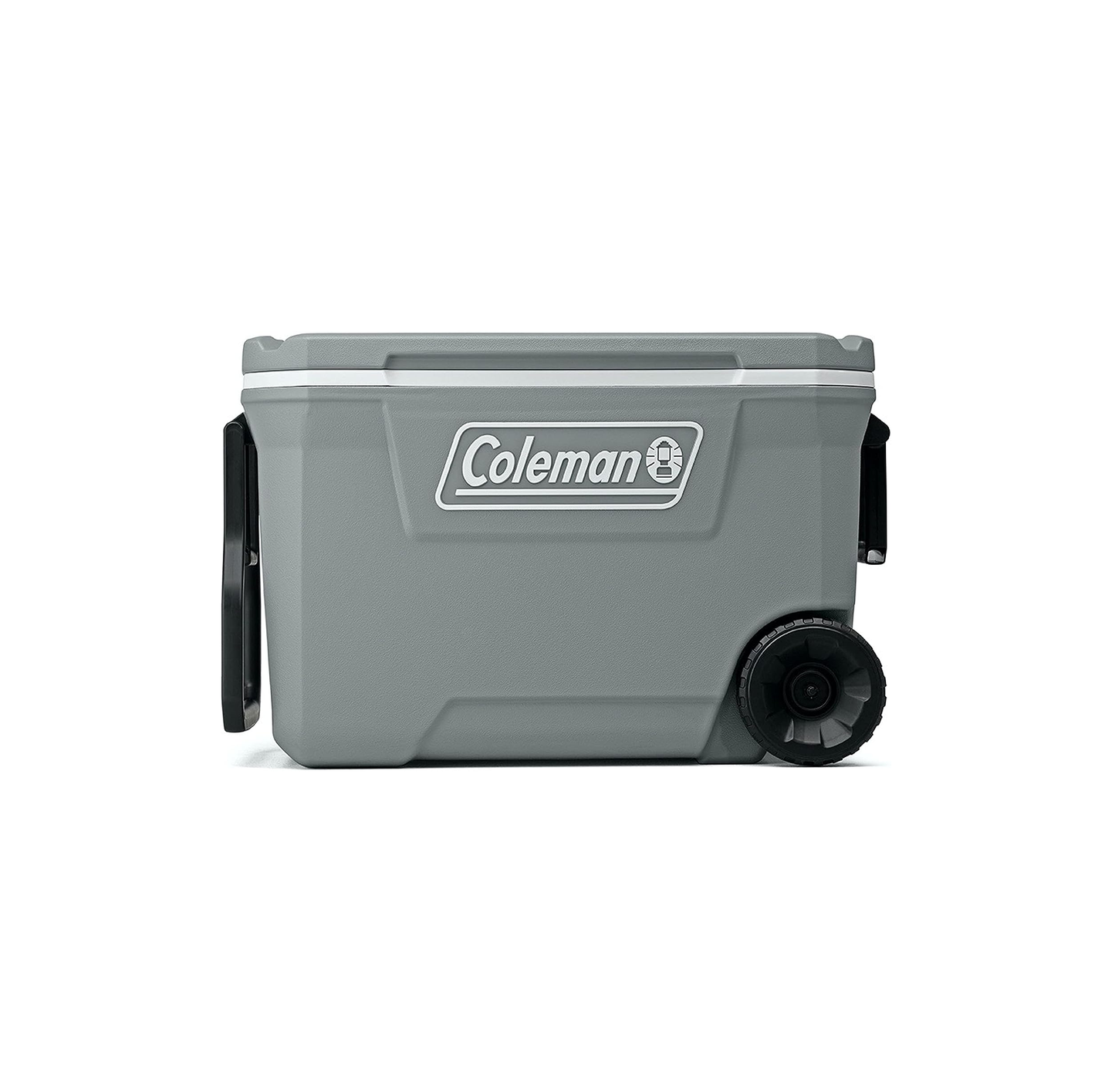 HIELERA COLEMAN 62 QT, TAPA CON MOLDE PORTAVASOS Y ASA ALARGADA, GRIS