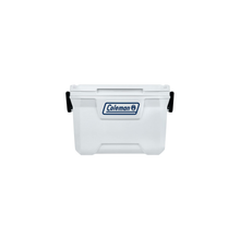 HIELERA CHILLER COLEMAN 52 QT, TAPA CON MOLDE PORTAVASOS, BLANCO
