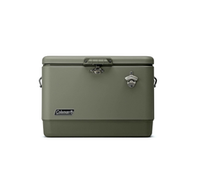 HIELERA ENFRIADOR COLEMAN 54 QT, ACERO, GRANDE, VERDE
