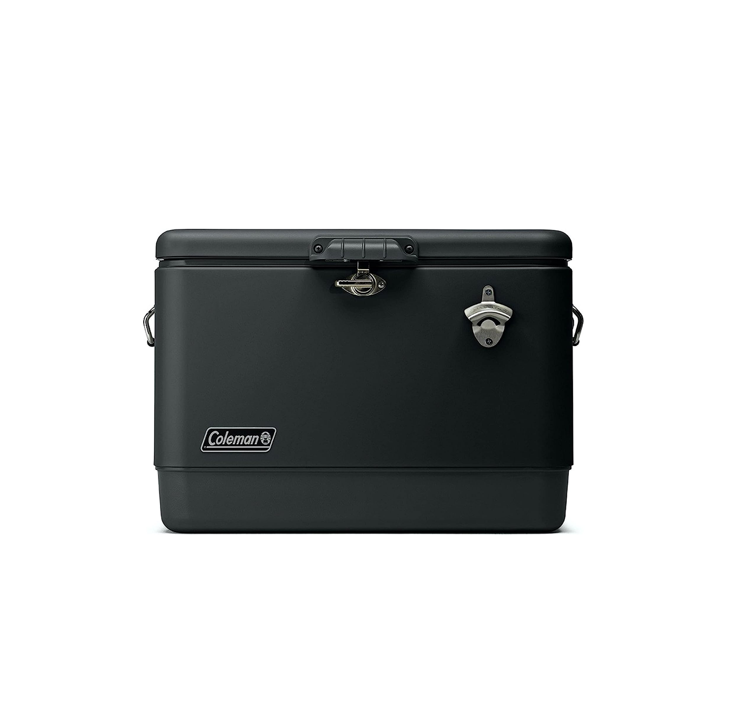 HIELERA ENFRIADOR COLEMAN 54 QT, ACERO, GRANDE, NEGRO