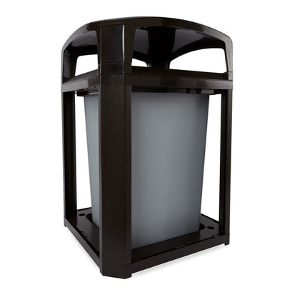 CONTENEDOR LANDMARK SERIES ARMAZÓN CON TAPA DE DOMO Y FORRO INTERNO RÍGIDO, 50 GAL