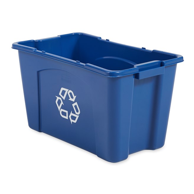 CAJA PARA RECICLAJE RCP AZUL, 18 GAL