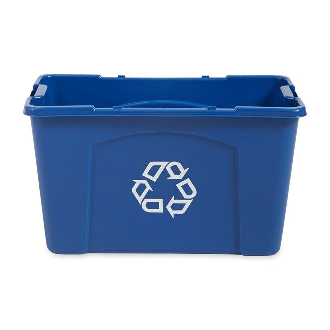 CAJA PARA RECICLAJE RCP AZUL, 18 GAL
