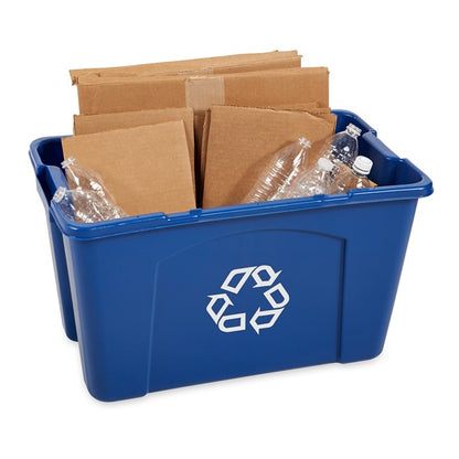 CAJA PARA RECICLAJE RCP AZUL, 18 GAL