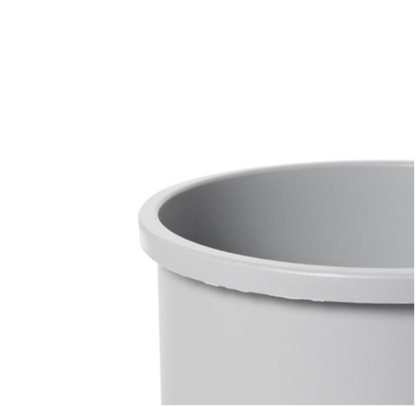 CONTENEDOR REDONDO UNTOUCHABLE GRIS, 22 GAL