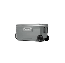 HIELERA ENFRIADOR COLEMAN 100 QT, CON LLANTAS Y ASA, GRANDE