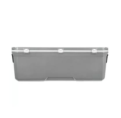 HIELERA COLEMAN 150 QT, TAPA CON MOLDE PORTAVASOS Y ASAS, GRIS