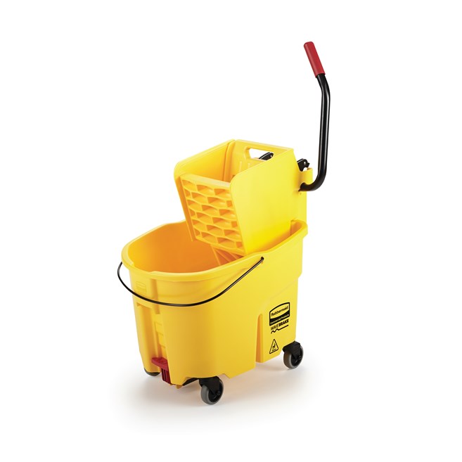 BALDE Y EXPRIMIDOR WAVEBRAKE PRENSA LATERAL CON DRENAJE, 44 QT