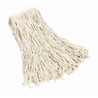 MOP HÚMEDO MEDIANO DE ALGODÓN VALUE PRO, EXTREMOS CORTADOS, BLANCO, 1"