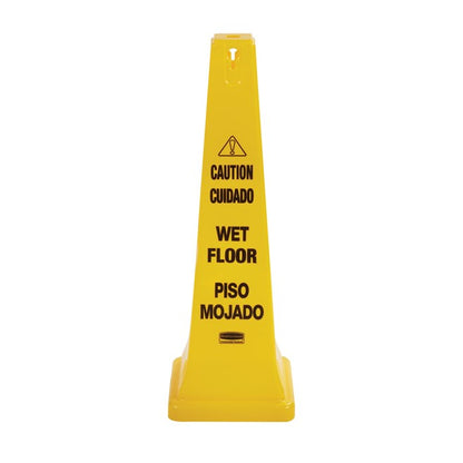 CONO DE SEGURIDAD "CUIDADO" VARIOS IDIOMAS, 91.4 CM