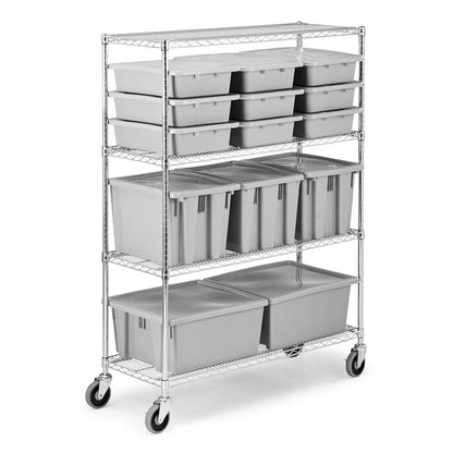 ESTANTE MÓVIL PARA RECIPIENTES DE 96.5 CM DE ANCHO