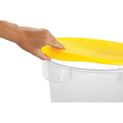 TAPA REDONDA AMARILLA 12 QT