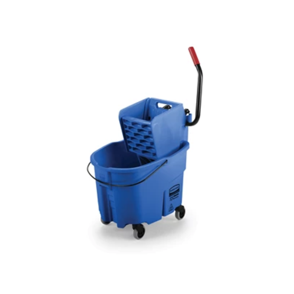 Rubbermaid Wave Brake de Prensa Lateral Capacidad 8.7 gal Color Azul