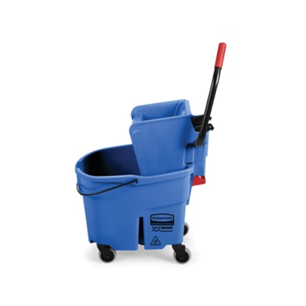 Rubbermaid Wave Brake de Prensa Lateral Capacidad 8.7 gal Color Azul