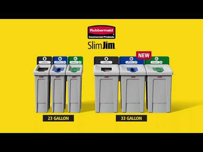 LETRERO PARA ESTACIÓN DE RECICLAJE SLIM JIM 23 GAL